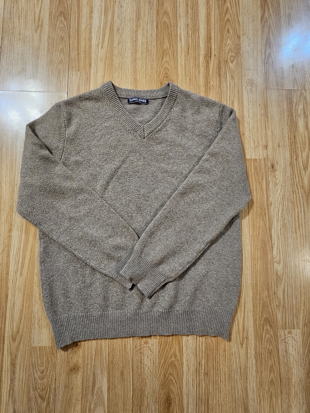 PJPaul Jones Men's V-Neck Sweater in Taupe